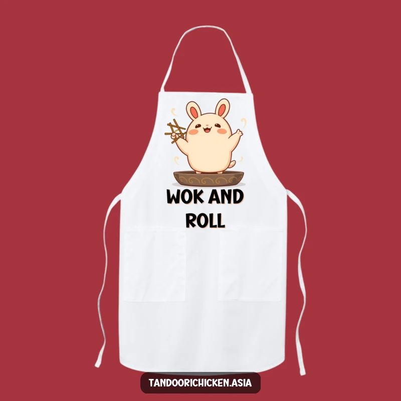 Funny Kawaii Bao Bun Dancing Apron - Joyful Chef's Kitchen Gift