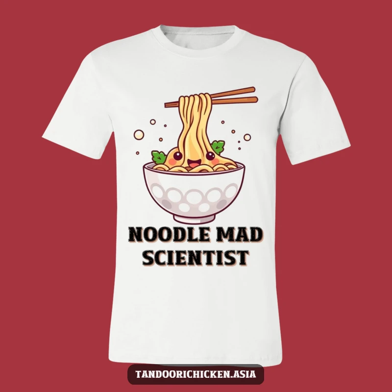 Funny Kawaii Noodle Bowl T-Shirt - Happy Splashing Foodie Apparel Gift